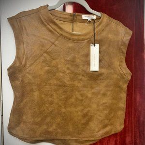 Waverly Grey Seude Brown Top